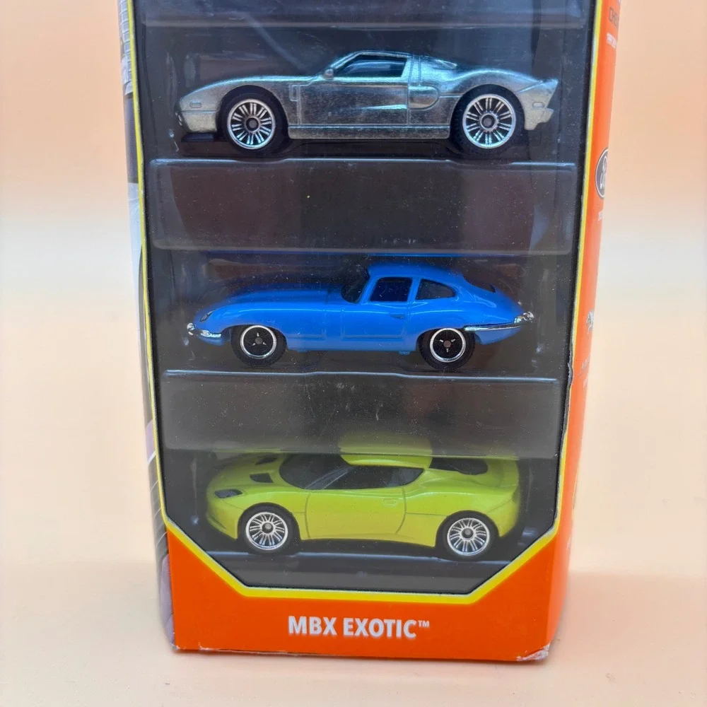 Matchbox MBX Exotic 5-Pack 70th Anni Lamborghini Corvette Ford Jaguar E-Type